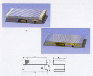 rectangular permanent-magnetic chuck